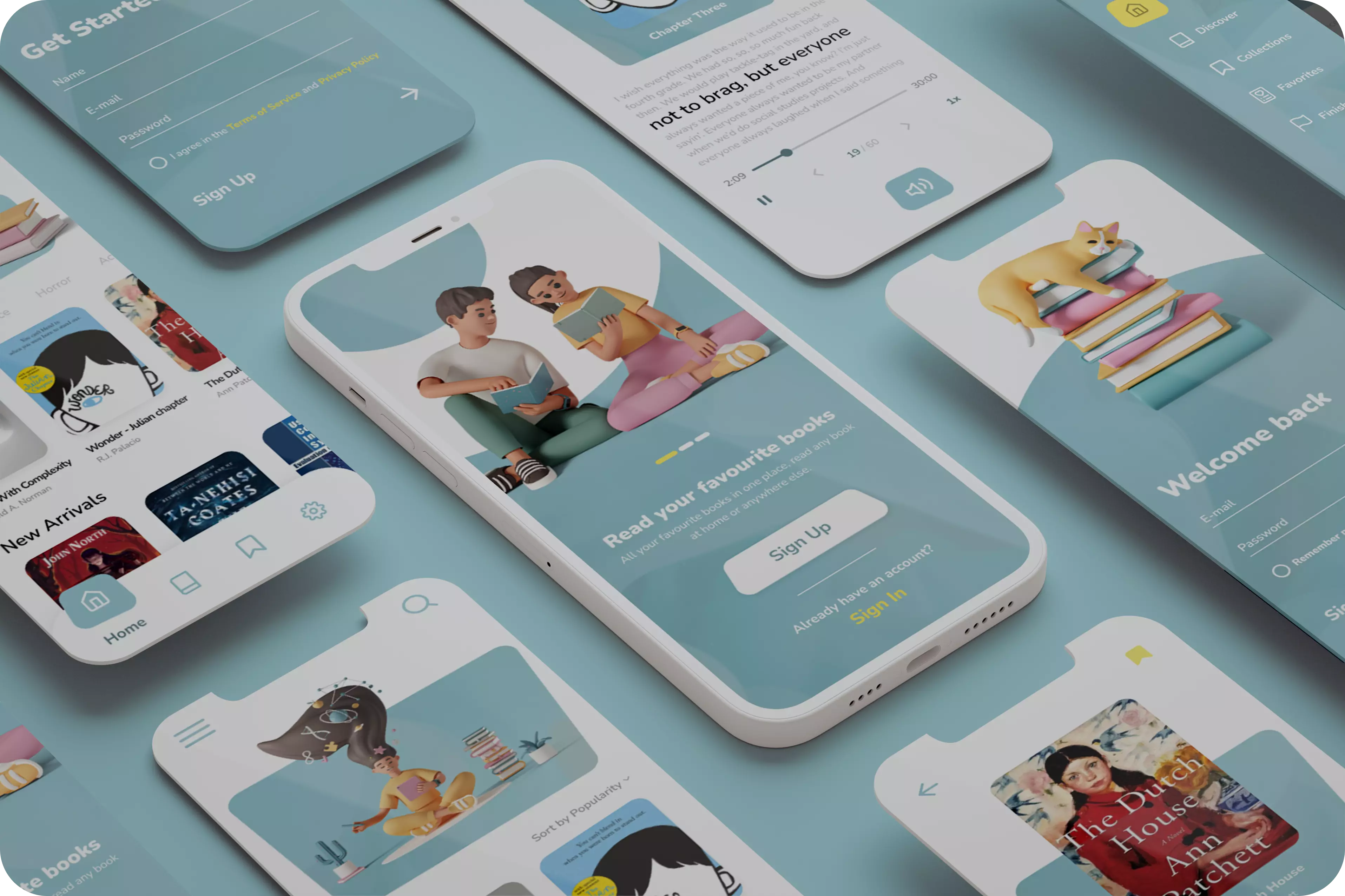 Book app UI detail